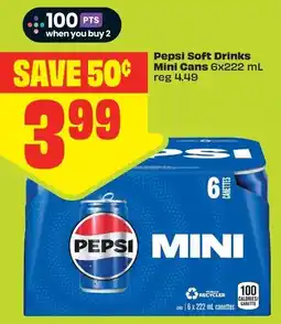 FreshCo Pepsi Soft Drinks Mini Cans offer