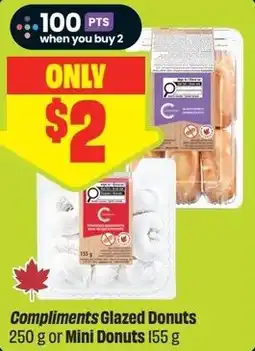 FreshCo Compliments Glazed Donuts or Mini Donuts offer
