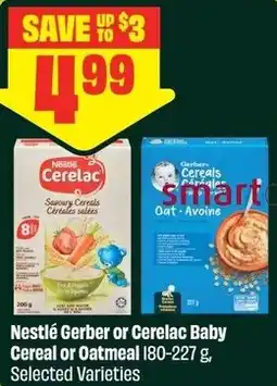 FreshCo Nestlé Gerber or Cerelac Baby Cereal or Oatmeal offer