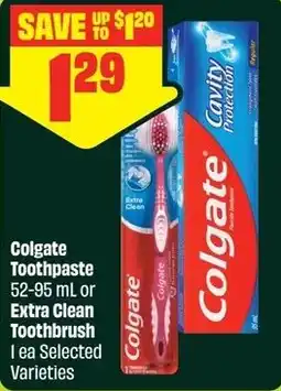 FreshCo Colgate Toothpaste or Extra Clean Toothbrush offer