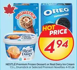 Sobeys Nestlé Premium Frozen Dessert or Real Dairy Ice Cream offer