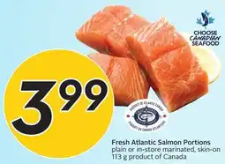 Sobeys Fresh Atlantic Salmon Portions offer