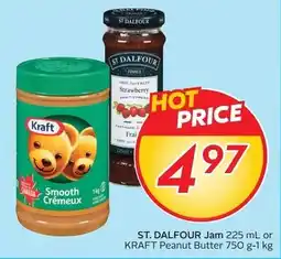 Sobeys St. Dalfour Jam or Kraft Peanut Butter offer
