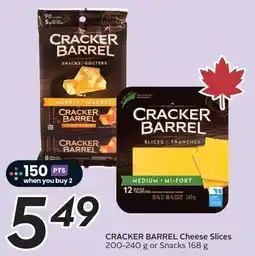 Sobeys Cracker Barrel Cheese Slices or Snacks offer