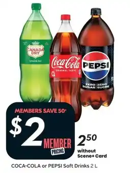 Sobeys Coca-Cola or Pepsi Soft Drinks offer