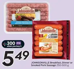 Sobeys Johnsonville Breakfast, Dinner or Smoked Pork Sausage offer