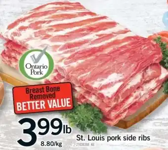 St. Louis pork side ribs