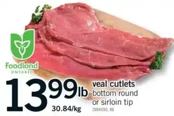 Fortinos Veal cutlets offer