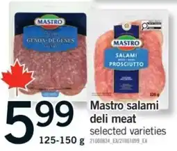 Fortinos Mastro salami deli meat offer