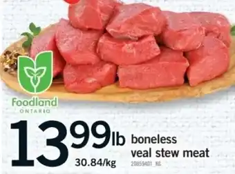 Fortinos Boneless veal stew meat offer