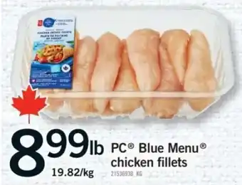 Fortinos PC Blue Menu chicken fillets offer