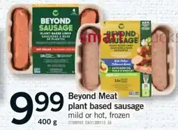 Fortinos Beyond Meat plant based sausage offer