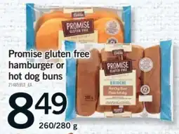 Fortinos Promise gluten free hamburger or hot dog buns offer