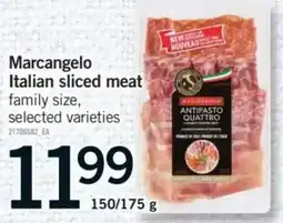 Fortinos Marcangelo Italian sliced meat offer