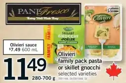 Fortinos Olivieri family pack pasta or skillet gnocchi offer