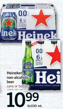 Fortinos Heineken non-alcoholic beer offer