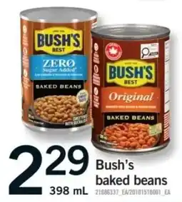 Fortinos Bush's baked beans offer