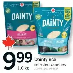 Fortinos Dainty Rice offer