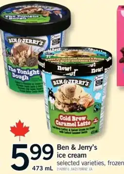 Fortinos Ben & Jerry's ice cream offer