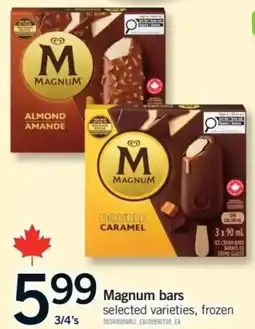 Fortinos Magnum bars offer