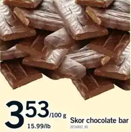 Fortinos Skor chocolate bar offer