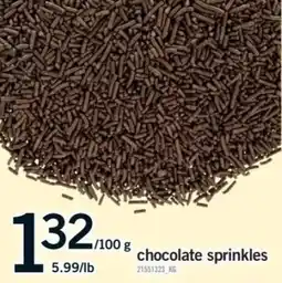 Fortinos Chocolate sprinkles offer