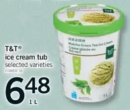 Fortinos T&T ice cream tub offer