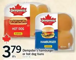 Fortinos Dempster's hamburger or hot dog buns offer