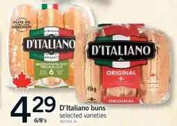 Fortinos D'Italiano buns offer