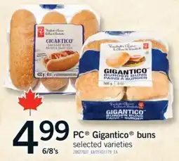 Fortinos PC Gigantico buns offer