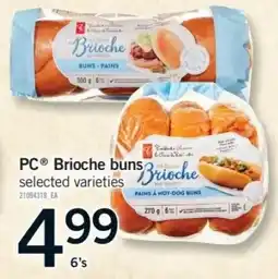 Fortinos PC Brioche buns offer