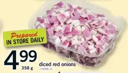 Fortinos Diced red onions offer