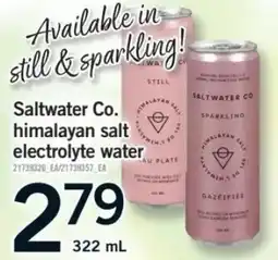 Fortinos Saltwater Co. himalayan salt electrolyte water offer