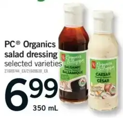 Fortinos PC Organics salad dressing offer