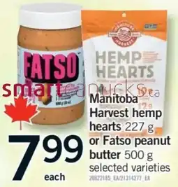Fortinos Manitoba Harvest hemp hearts or Fatso peanut butter offer
