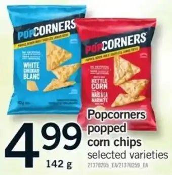 Fortinos Popcorners popped corn chips offer