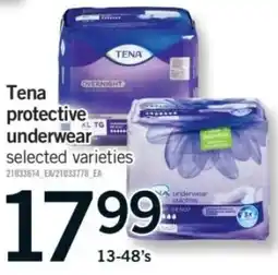 Fortinos Tena protective underwear offer