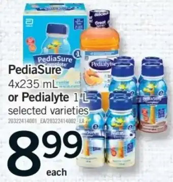 Fortinos PediaSure or Pedialyte offer