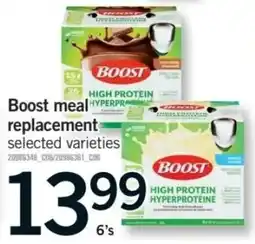 Fortinos Boost meal replacement offer