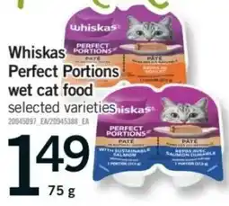 Fortinos Whiskas Perfect Portions wet cat food offer