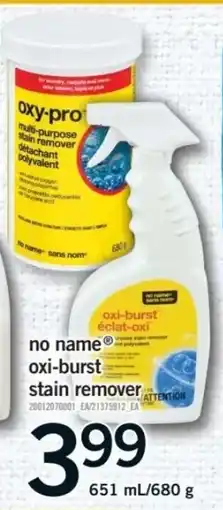 Fortinos No name oxi-burst stain remover offer