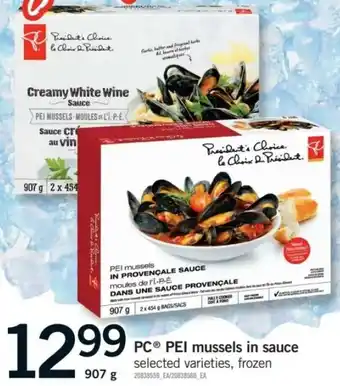 Fortinos PC PEI mussels in sauce offer