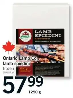 Fortinos Ontario Lamb Co. lamb spiedini offer