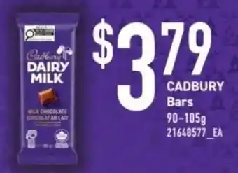 Fortinos Cadbury Bars offer