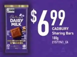 Fortinos Cadbury Sharing Bars offer