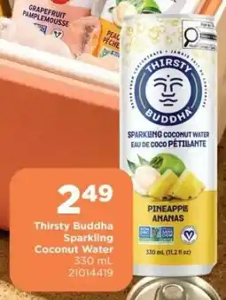 Fortinos Thirsty Buddha Sparkling Coconut Water offer