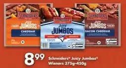 Fortinos Schneiders Juicy Jumbos Wieners offer