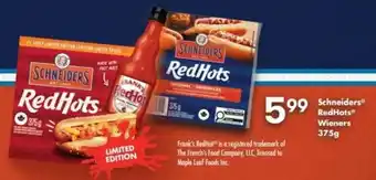 Fortinos Schneiders RedHots Wieners offer