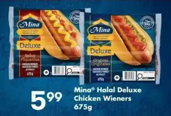 Fortinos Mina Halal Deluxe Chicken Wieners offer