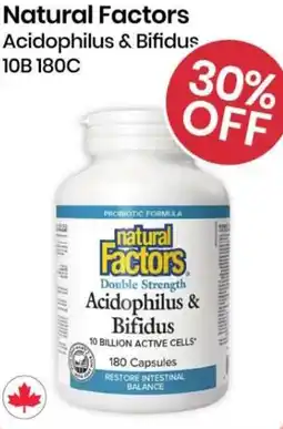 Healthy Planet Natural Factors Acidophilus & Bifidus 10B 180C offer